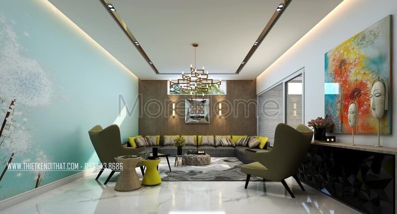 Thiết kế nội thất biệt thự Vinhomes Riverside chị Bình